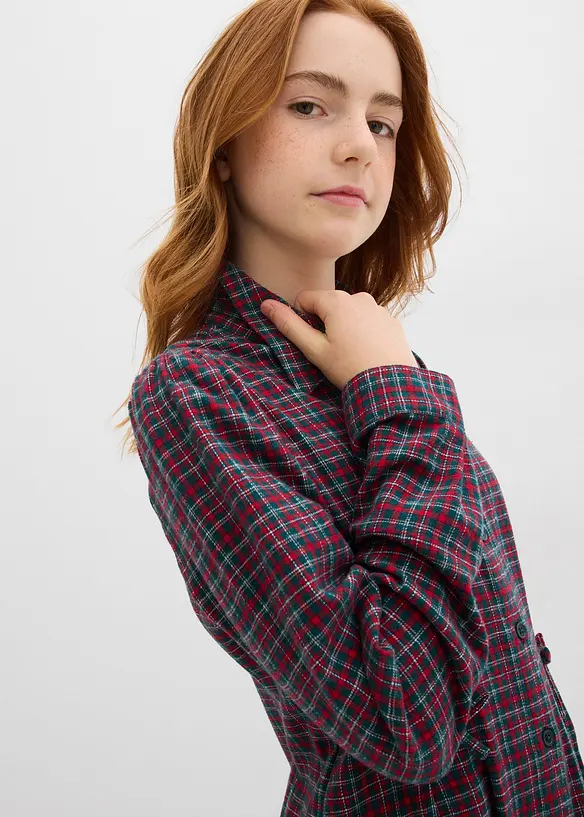 Košilové šaty z flanelu, bonprix