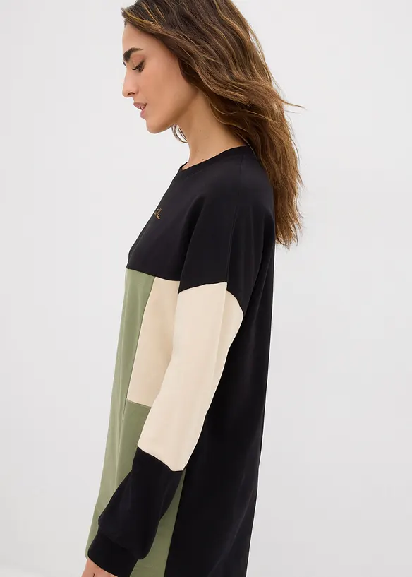 Mikinové šaty z čisté bavlny, bonprix