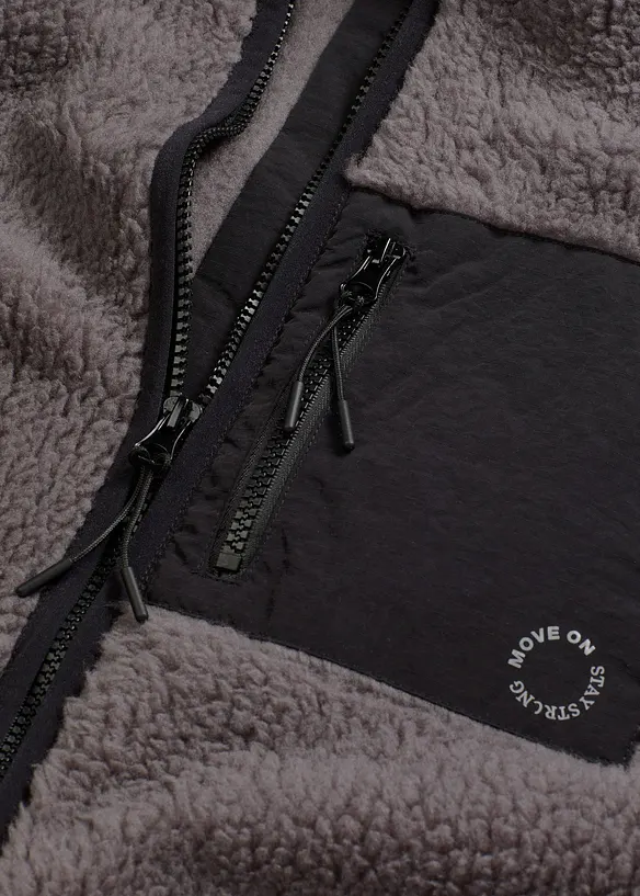 Funkční flísová oversize bunda, bonprix