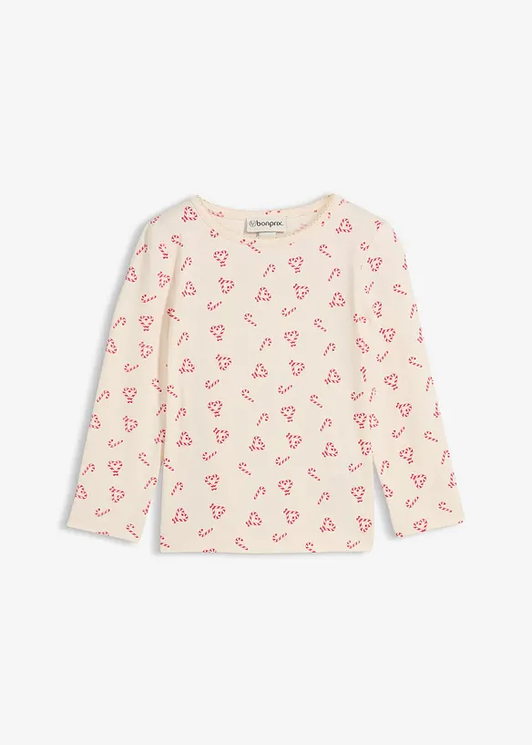 Tričko s dlouhým rukávem, z elastické směsi s organickou bavlnou, bonprix