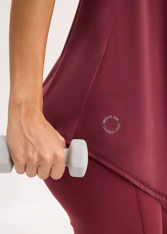 Velmi měkké funkční tričko se síťovanou vsadkou, rychleschnoucí, bonprix