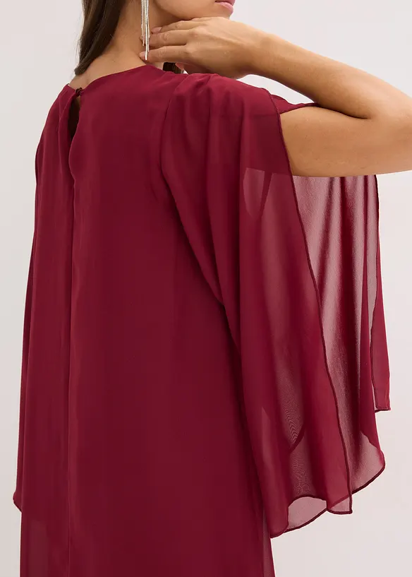 Šifonové šaty se štrasovou aplikací, bonprix