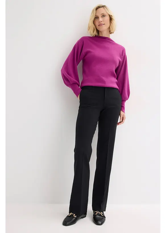 Velmi ženské kalhoty s puky, bonprix