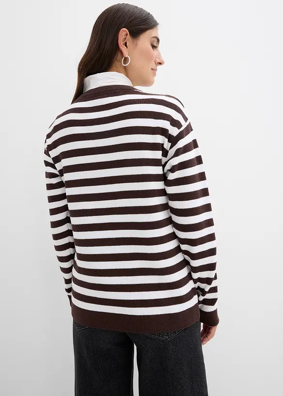 Kabátek z jemné pleteniny, kulatý výstřih, bonprix