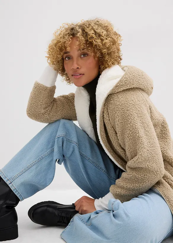 Bunda z plyšového flísu, bonprix