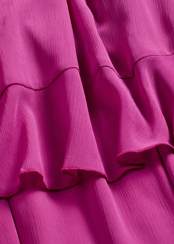 Šifónové šaty s volány, bonprix