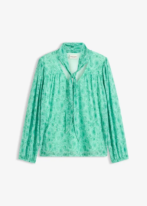 Tričko s dlouhým rukávem z jemné síťoviny, bonprix