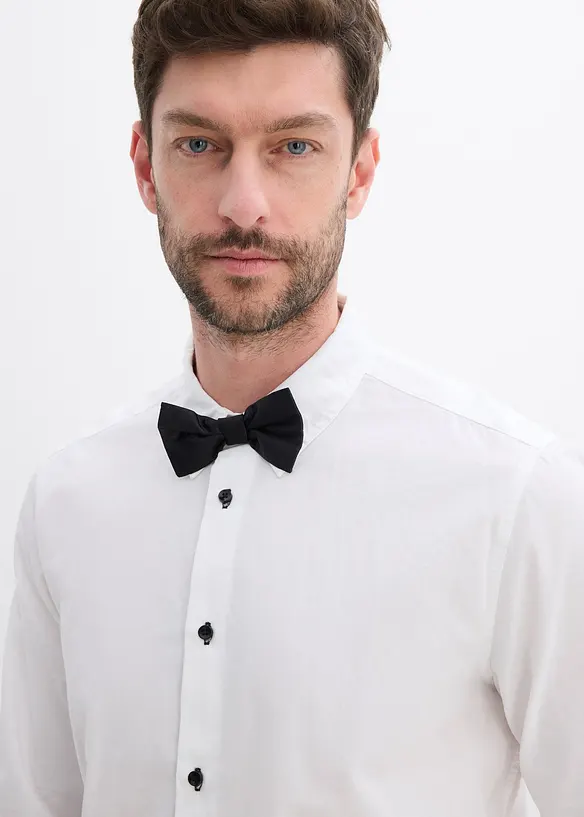 Košile a motýlek (2dílná souprava) z čisté organické bavlny, bonprix