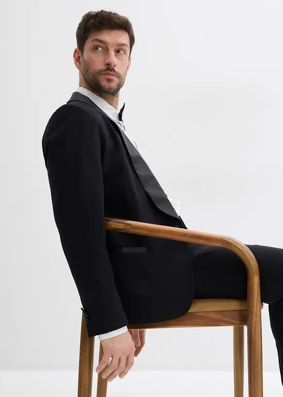 Smokingové sako s podílem streče, Slim Fit, bonprix