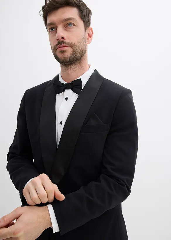 Smokingové sako s podílem streče, Slim Fit, bonprix