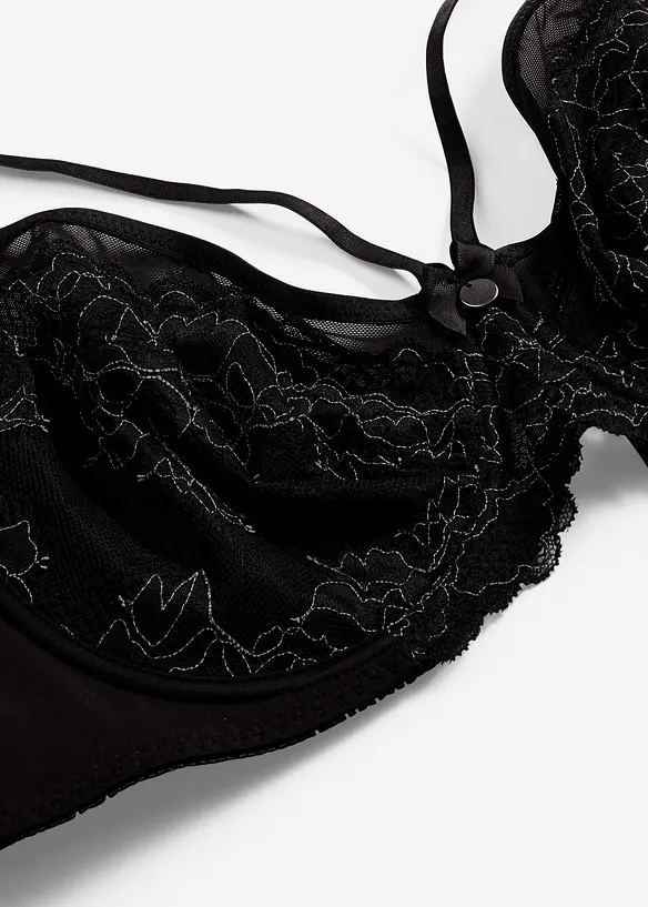 Zmenšovací podprsenka s jemnou krajkou, bonprix