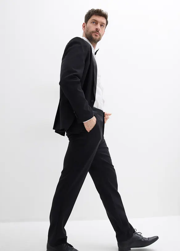 Smokingové oblekové kalhoty s podílem streče, Slim Fit, bonprix