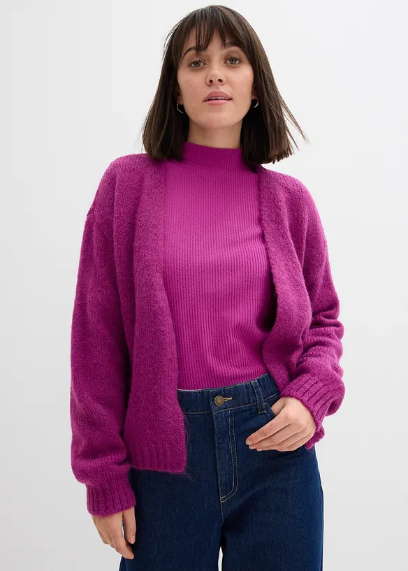 Zkr&aacute;cen&yacute; oversize kab&aacute;tek ze silněj&scaron;&iacute; pleteniny, bonprix