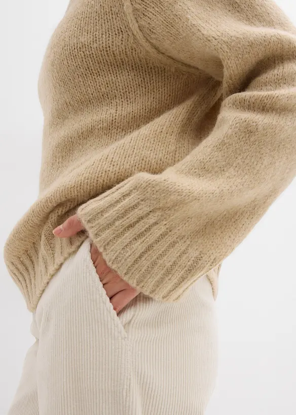 Oversize svetr ze silnější pleteniny, bonprix