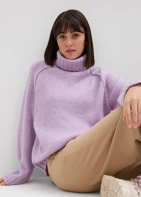 Oversize svetr ze silnější pleteniny, bonprix