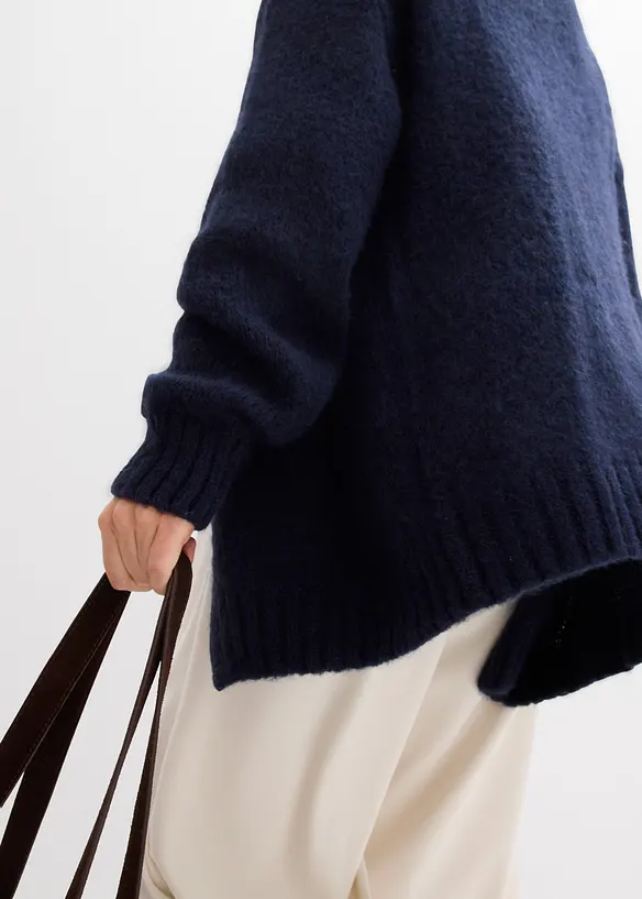 Oversize kabátek ze silnější pleteniny, bonprix