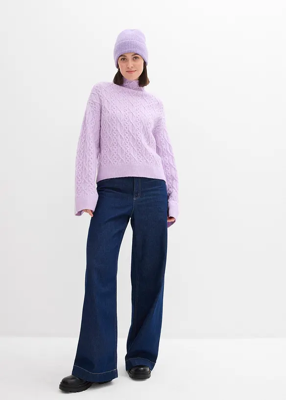 Svetr s copánkovým vzorem, bonprix