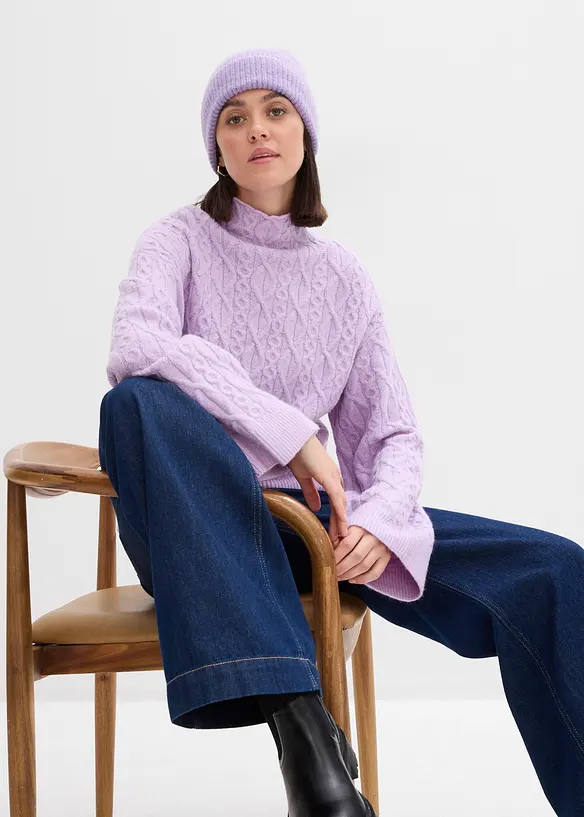 Svetr s copánkovým vzorem, bonprix