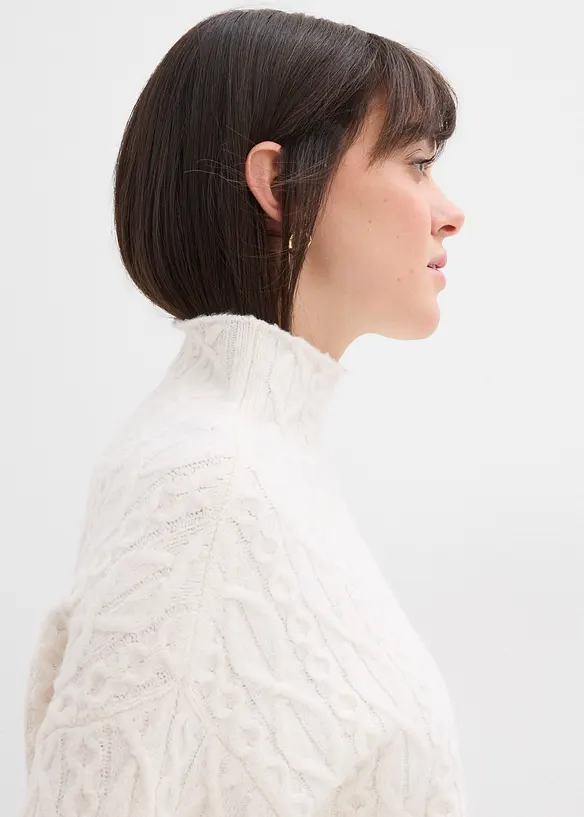 Svetr s copánkovým vzorem, bonprix