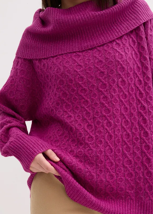 Svetr s copánkovým vzorem, bonprix