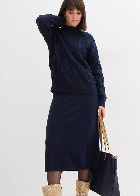 Oversize svetr z měkké viskózové směsi, bonprix