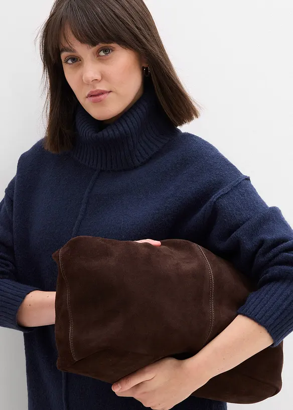 Pletené šaty s ozdobným švem, bonprix