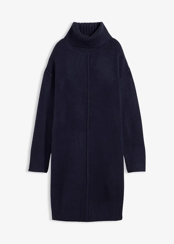 Pletené šaty s ozdobným švem, bonprix