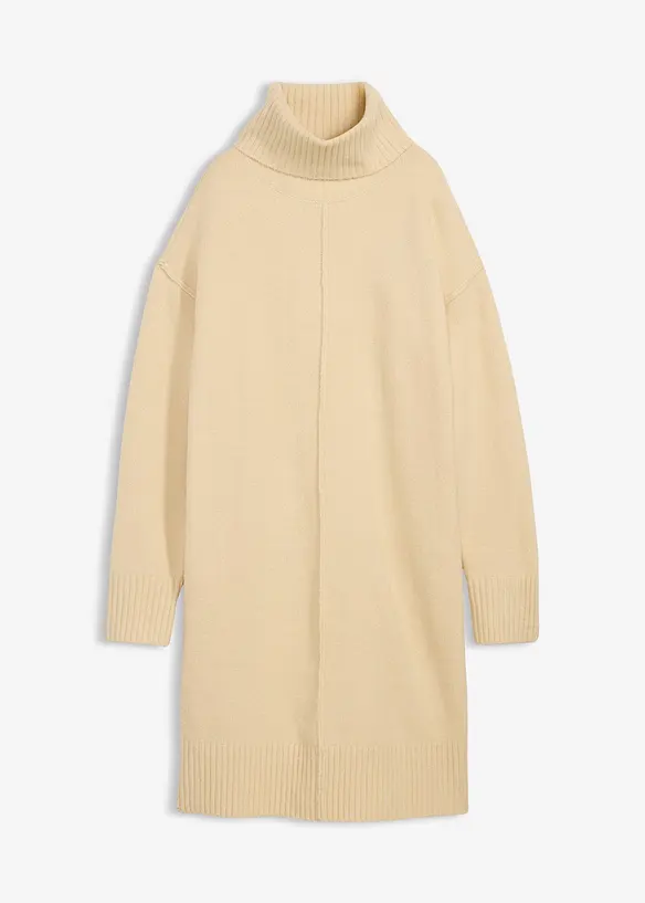 Pletené šaty s ozdobným švem, bonprix