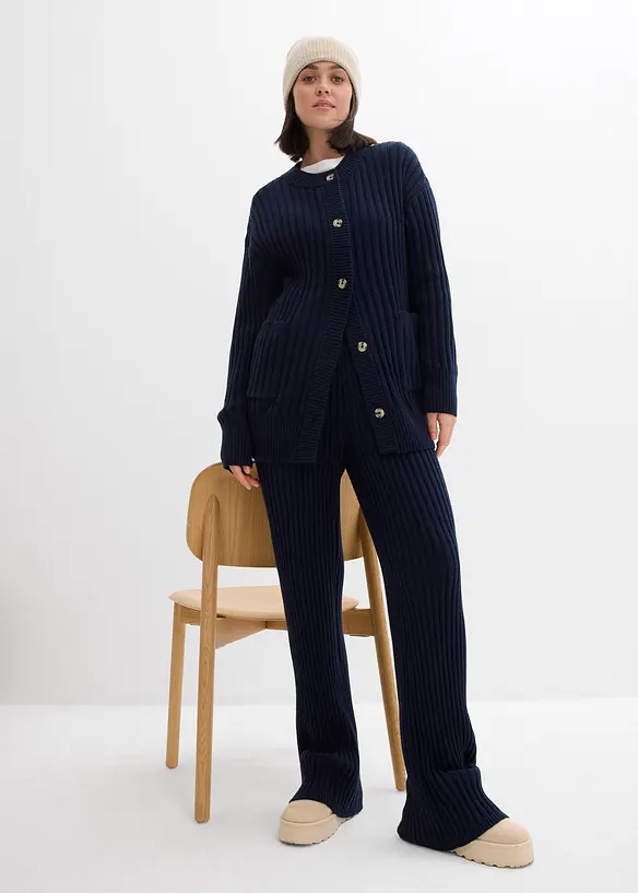 Pletené kalhoty z měkké viskózové směsi, bonprix