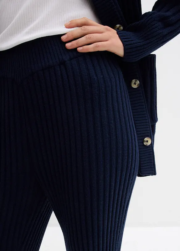 Pletené kalhoty z měkké viskózové směsi, bonprix