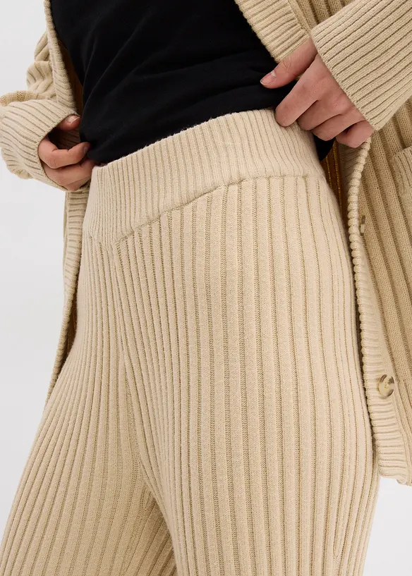 Pletené kalhoty z měkké viskózové směsi, bonprix