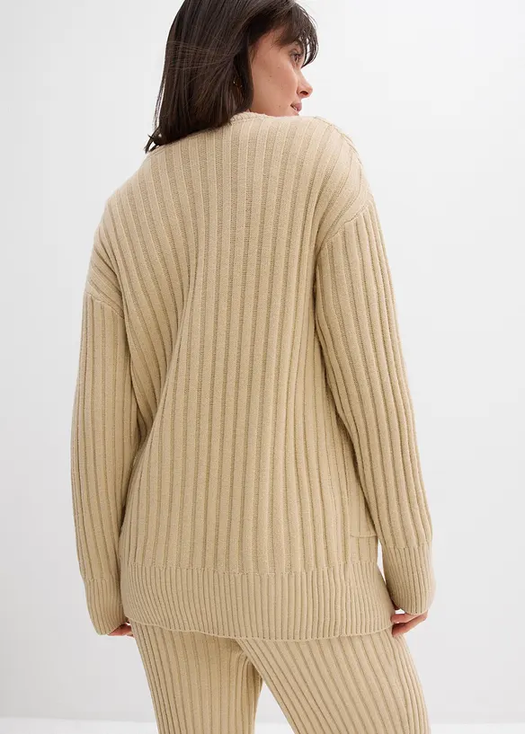 Pletený kabátek z měkké viskózové směsi, bonprix