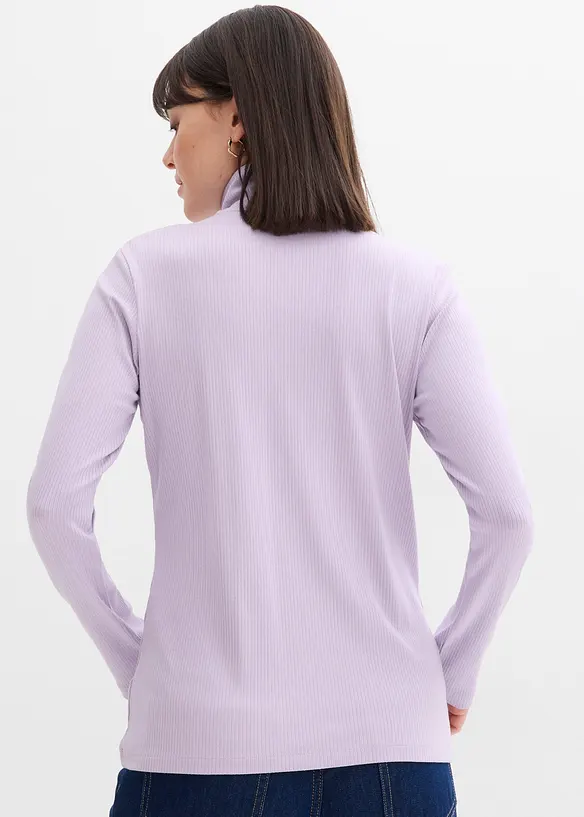 Žebrované tričko z měkké viskózové směsi, bonprix