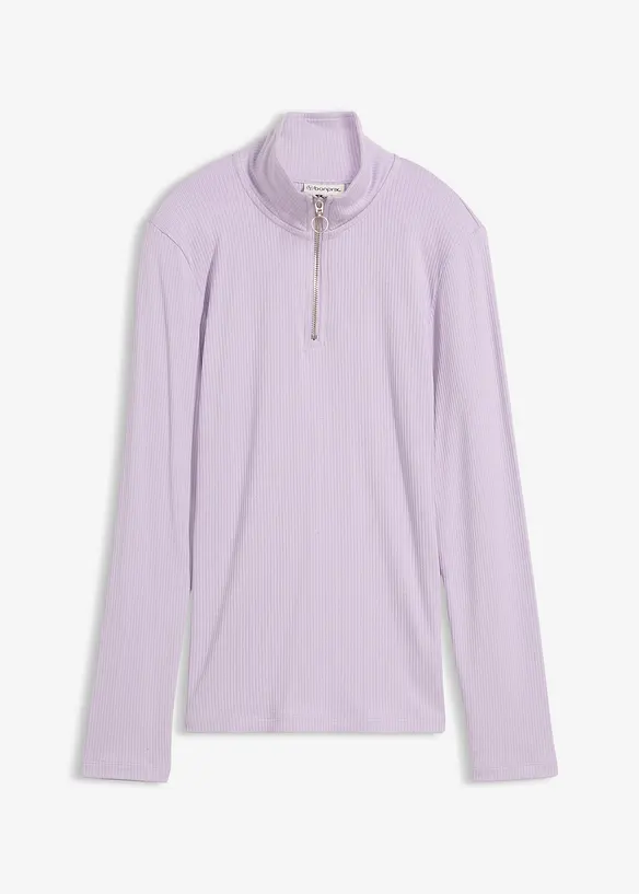 Žebrované tričko z měkké viskózové směsi, bonprix