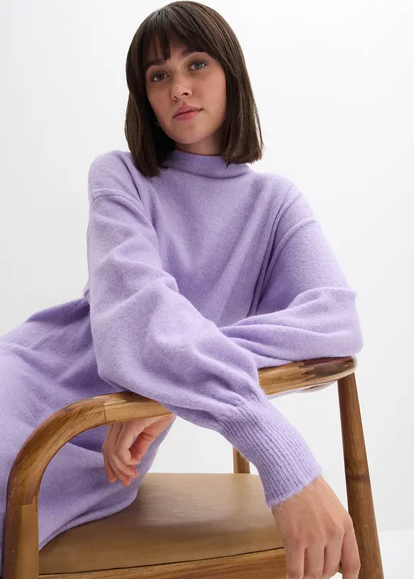 Pletené šaty se strukturou, bonprix