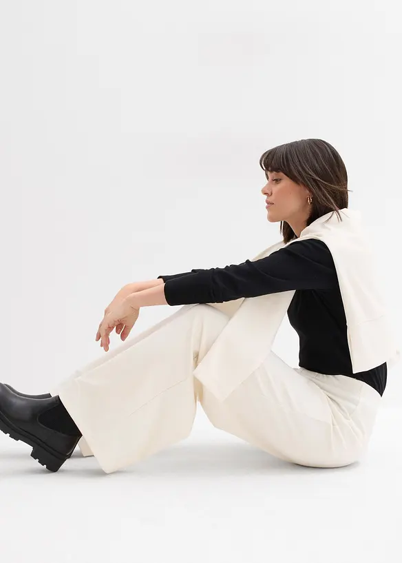 Kalhoty Marlene z pohodlného Punto di Roma, bonprix