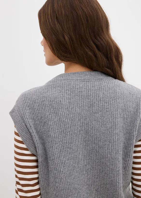 Svetr bez rukávů, bonprix