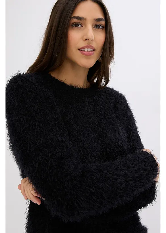 Svetr ze silněj&scaron;&iacute; pleteniny, bonprix