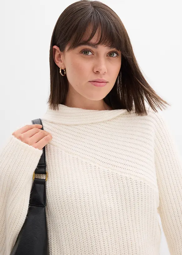 Žebrované pletené šaty, bonprix