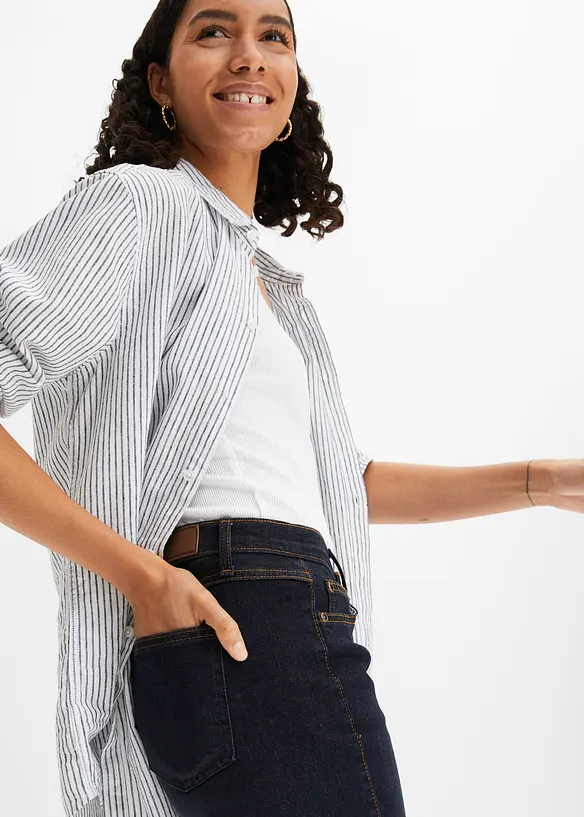 Strečové džíny Slim Straight, Mid Waist, bonprix