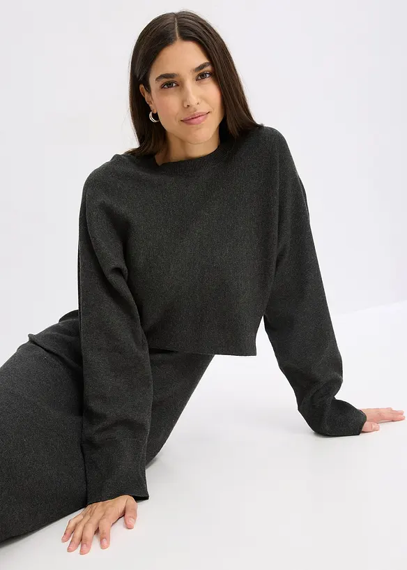 Pleten&aacute; souprava se &scaron;aty (2d&iacute;ln&aacute; souprava), bonprix