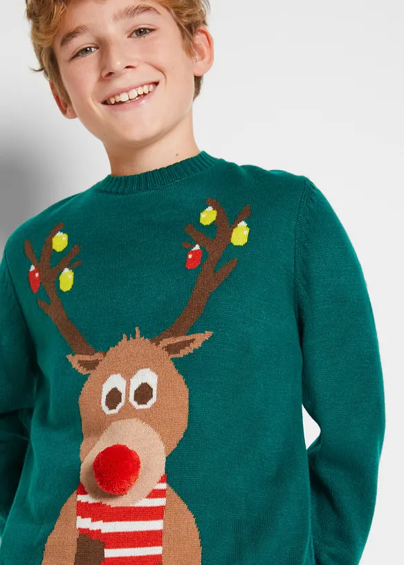 Dětský svetr s vánočním motivem, bonprix