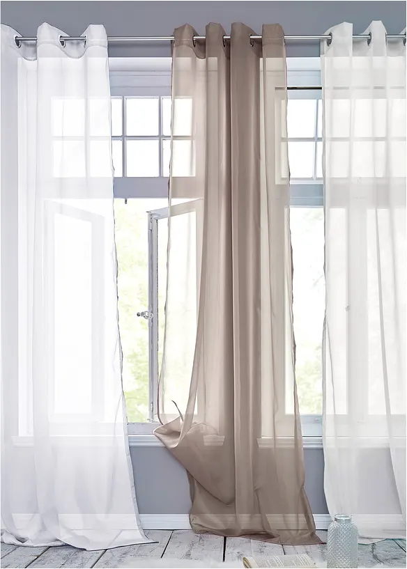 Záclona z lehkého voálu (1 ks), bonprix