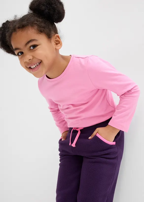 Flísové joggingové kalhoty, bonprix