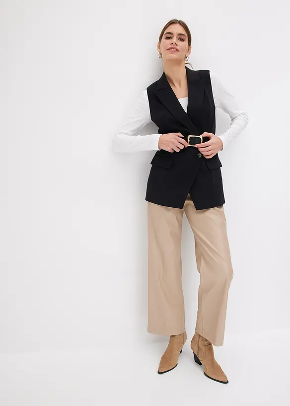 Kalhoty z umělé kůže, bonprix