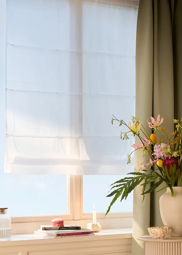 Skládaná roleta z lehkého voálu, bonprix