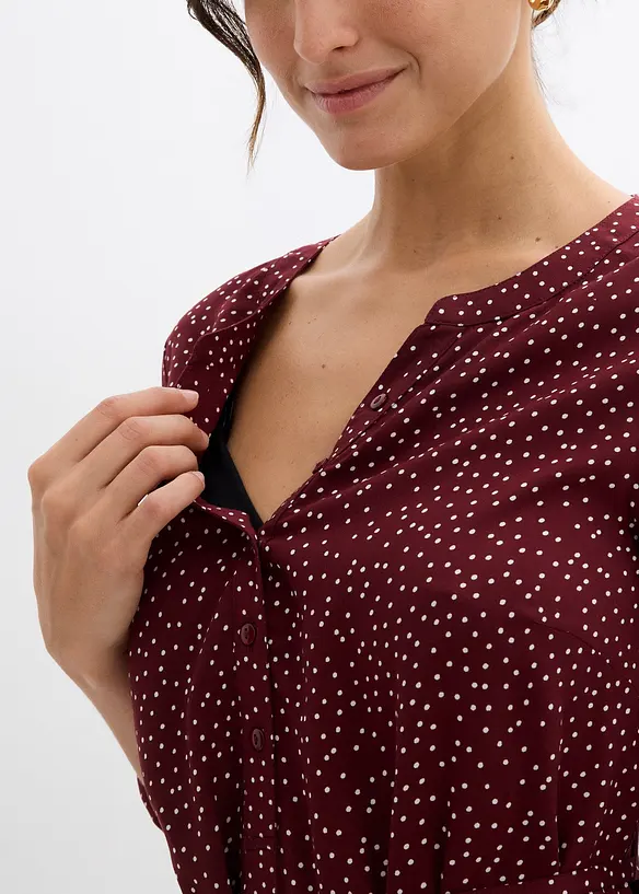 Těhotensk&eacute;/kojic&iacute; halenkov&eacute; &scaron;aty 2 v 1, ze spl&yacute;vav&eacute; visk&oacute;zy, bonprix