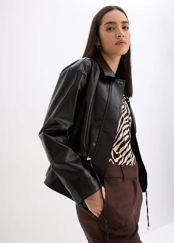 Bunda z umělé kůže, bonprix