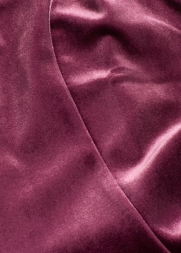 Mini šaty z měkkého sametu, bonprix