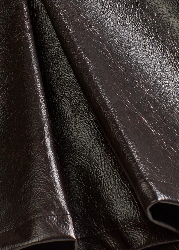 Sukně se skladem, z imitace lakované kůže, bonprix